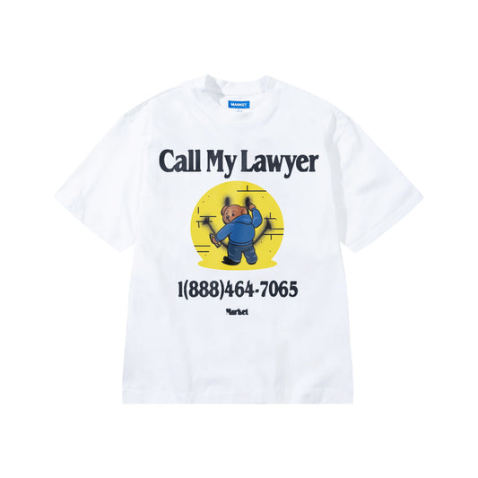 Market SMILEY CALL MY LAWYER WHITE