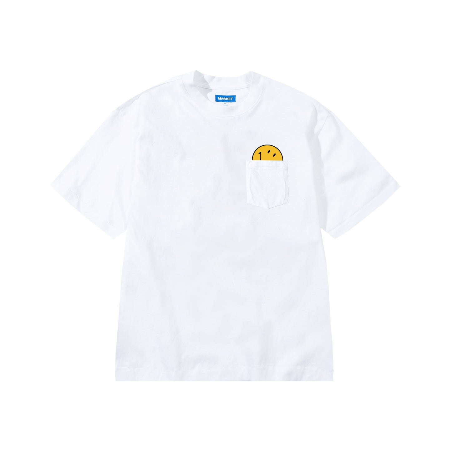 Market SMILEY PEEK-A-BOO POCKET T-SHIRT WHITE