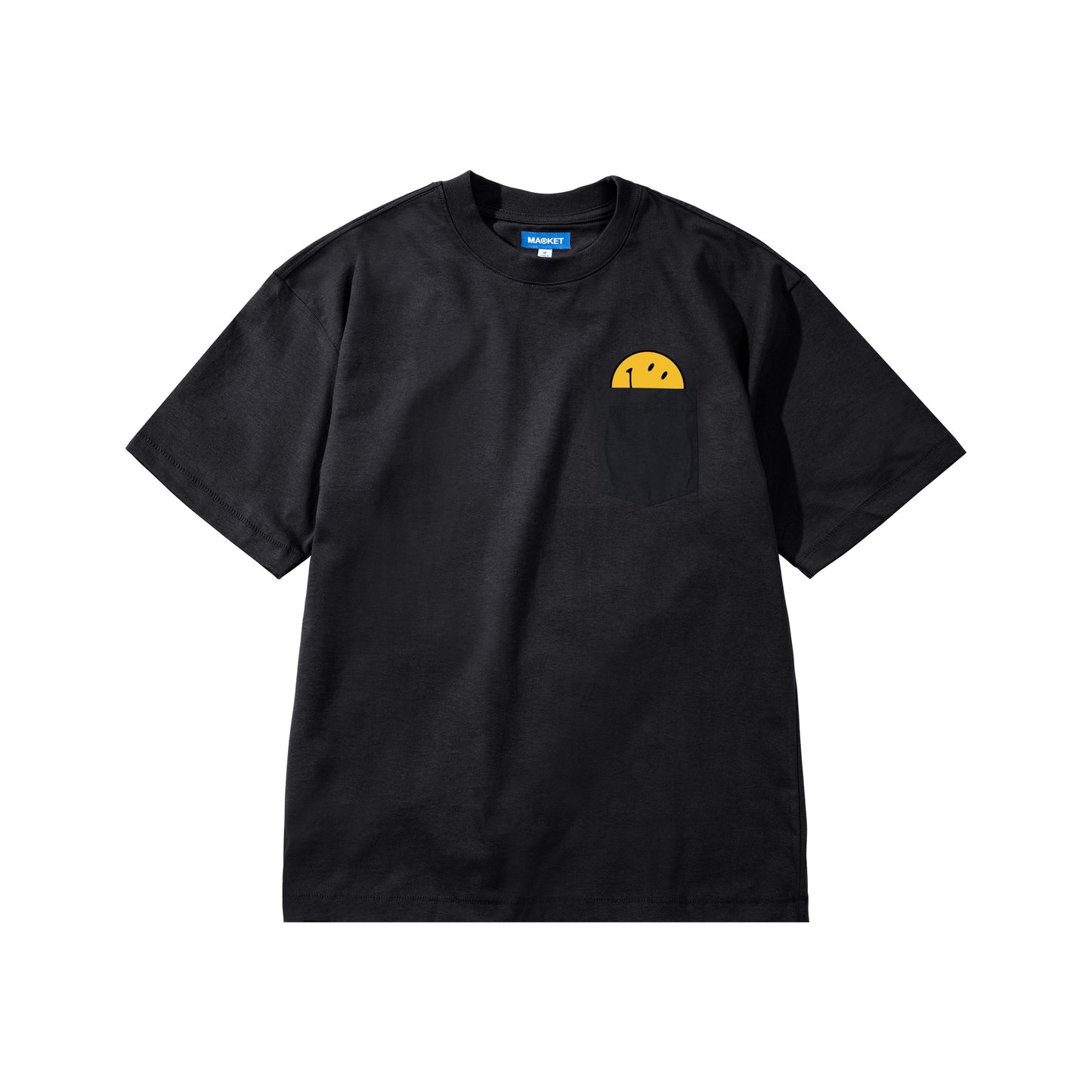 Market SMILEY PEEK-A-BOO POCKET T-SHIRT BLACK