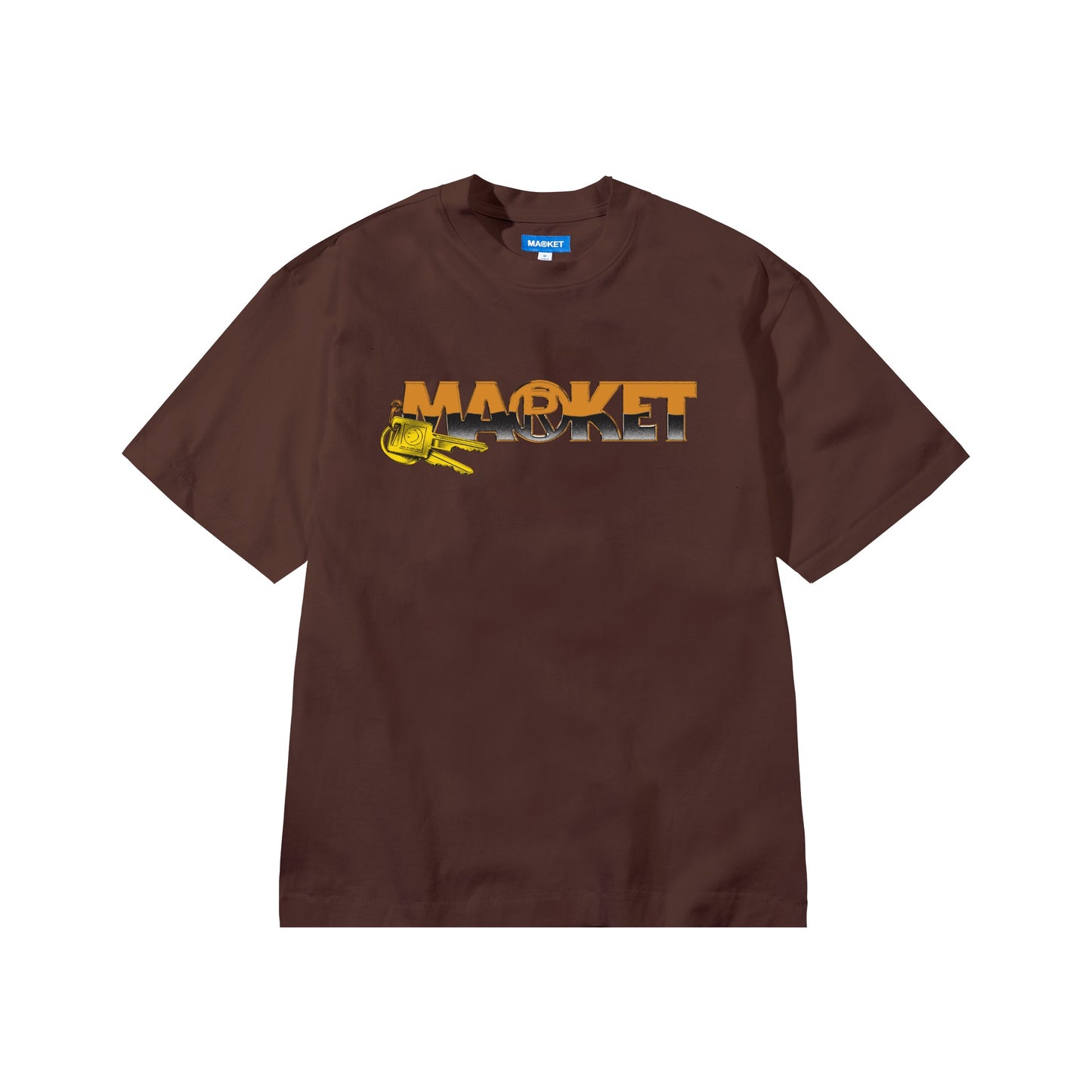 Market TURN TO START T-SHIRT BROWN