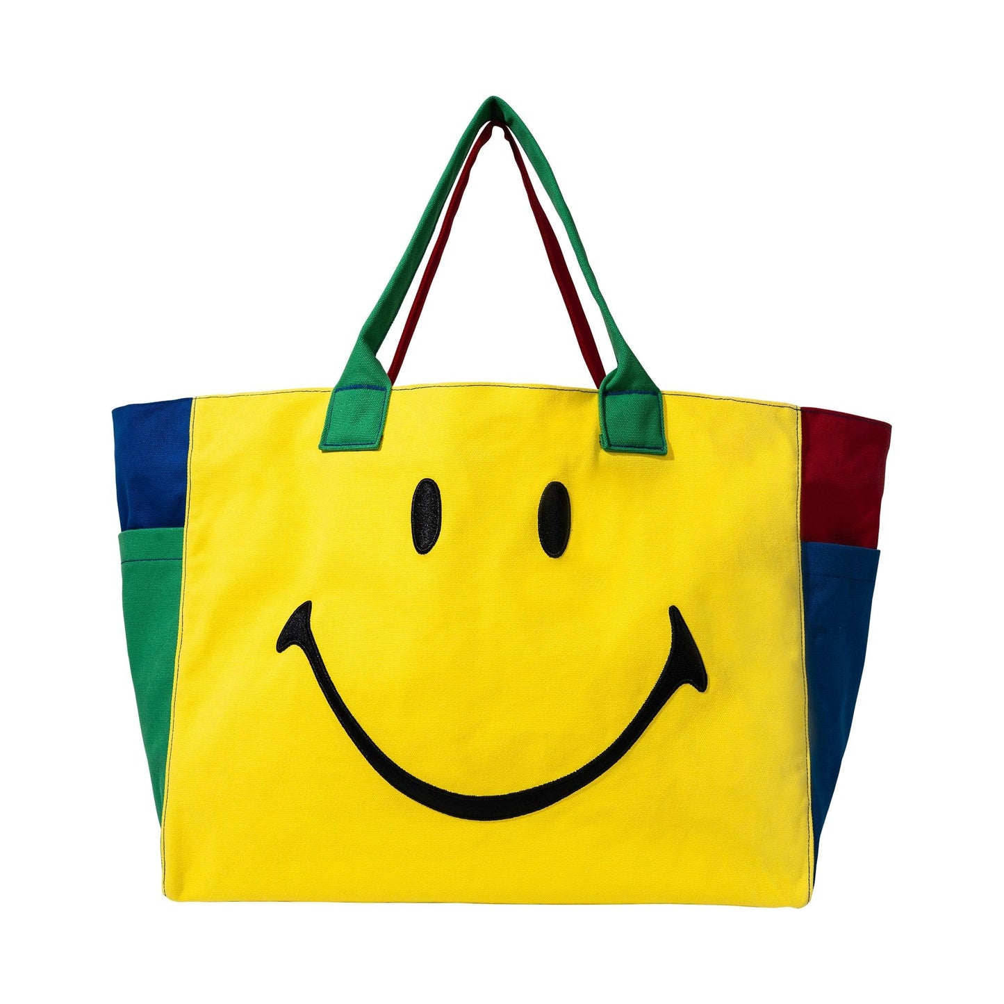 Smiley Colorblock Tote Bag