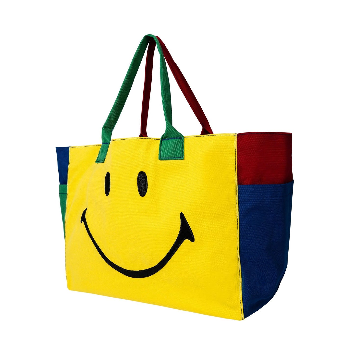Smiley Colorblock Tote Bag