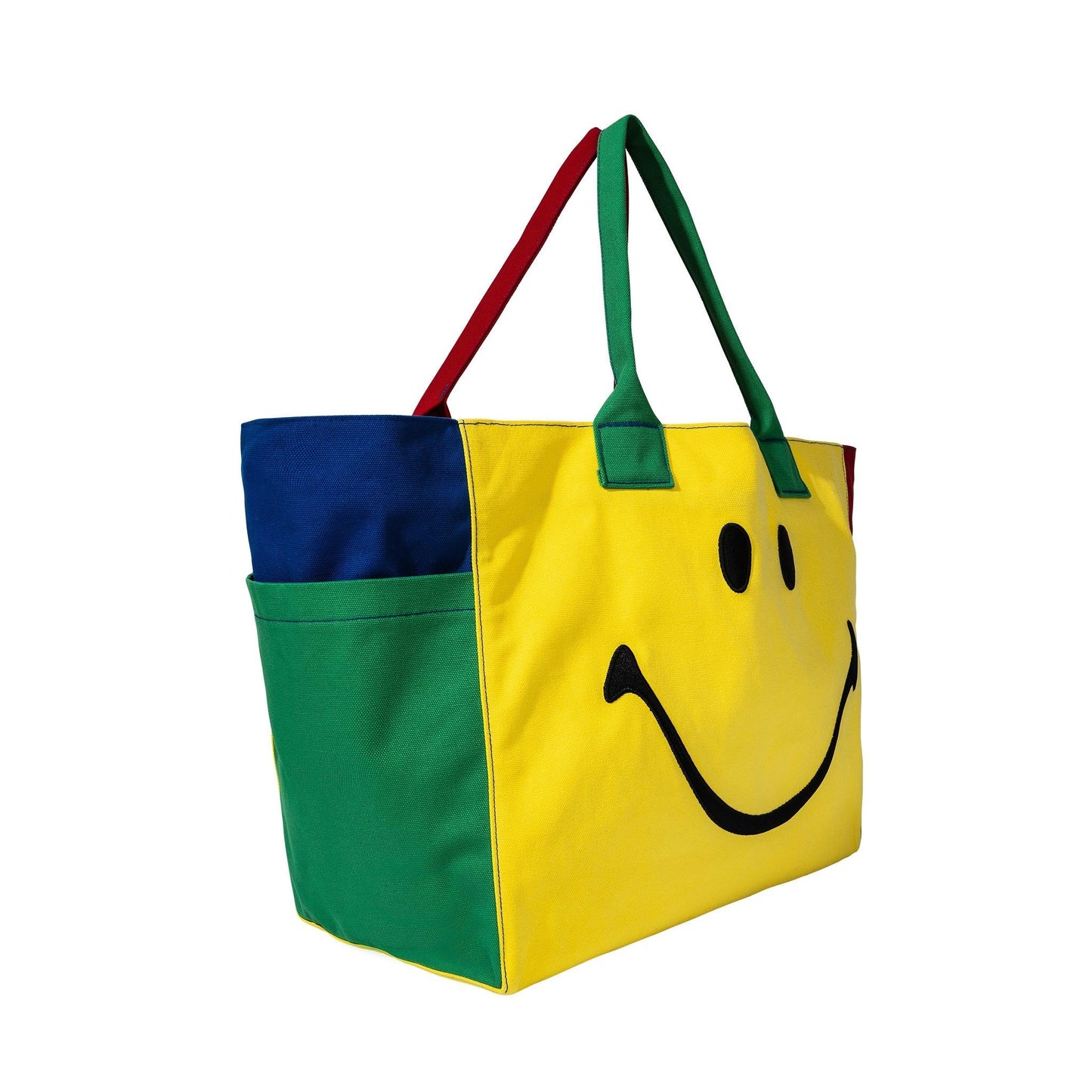 Smiley Colorblock Tote Bag
