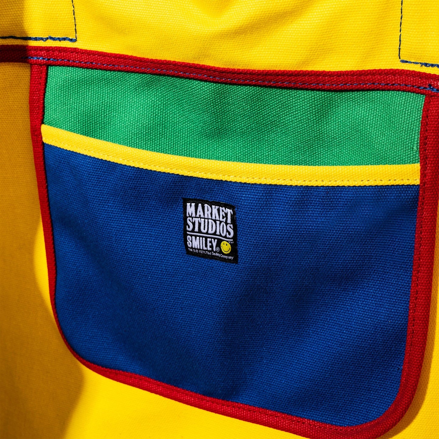 Smiley Colorblock Tote Bag