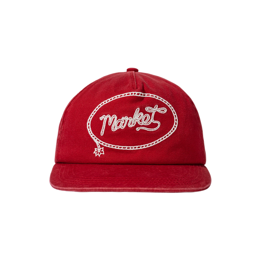MARKET LASSO LOCKUP 5-PANEL HAT