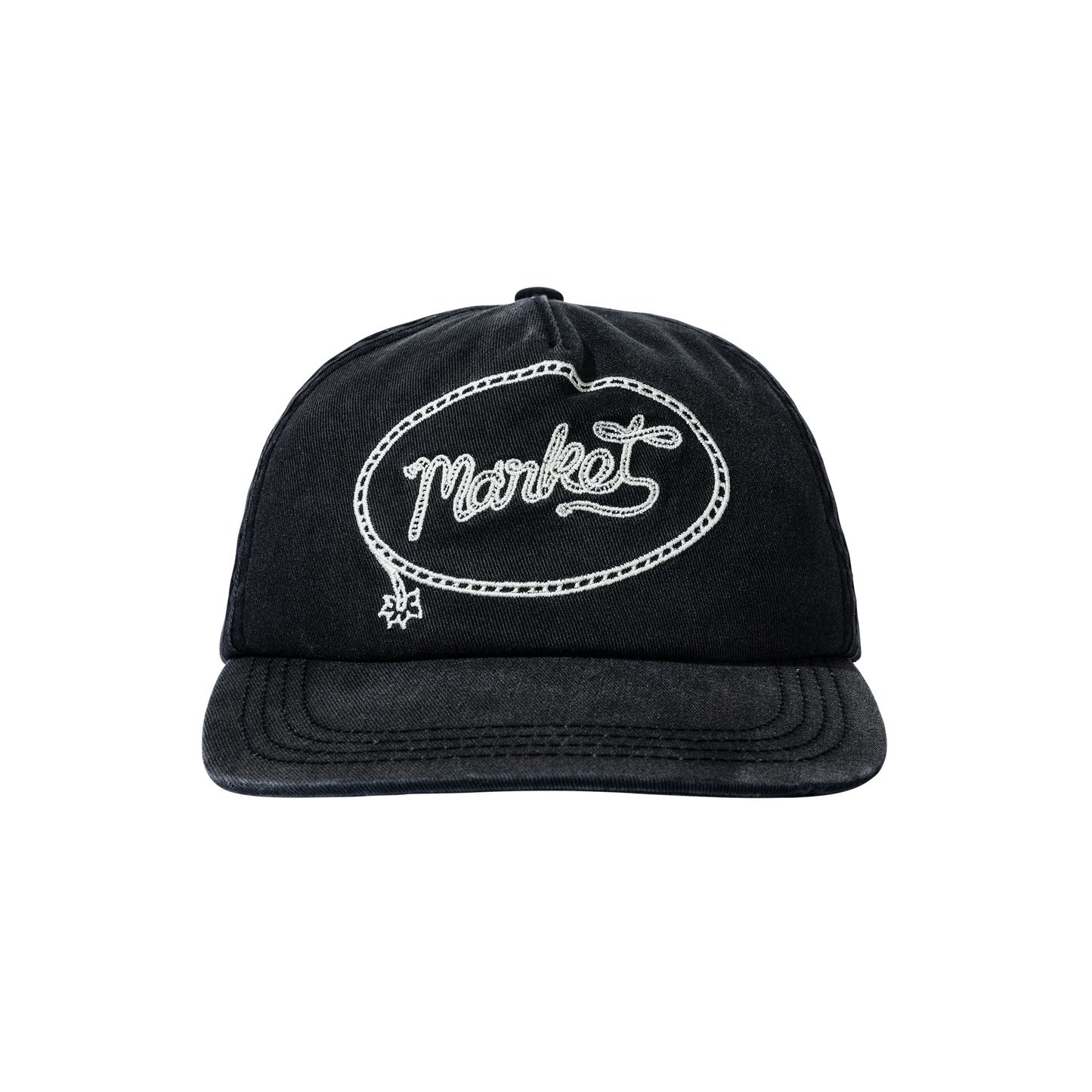 MARKET LASSO LOCKUP 5-PANEL HAT