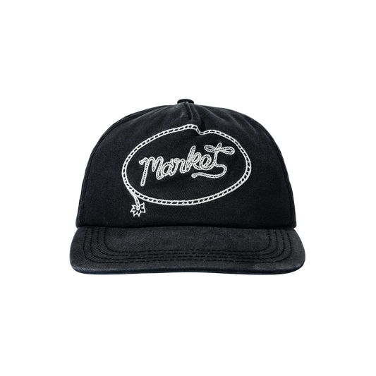 MARKET LASSO LOCKUP 5-PANEL HAT