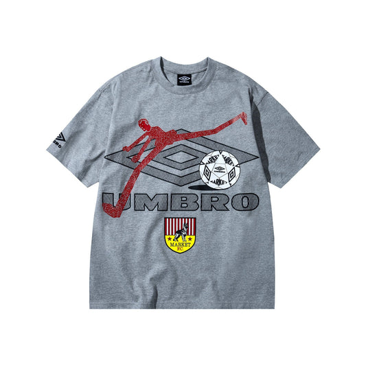 MARKET RUNNING MAN TEE GREY  New