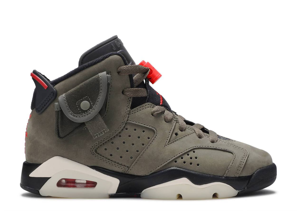 AJ6 Travis Scott Olive Sz 6Y/7.5W