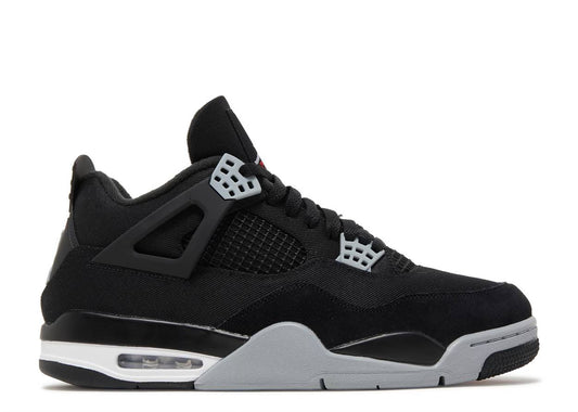 AJ4 Black Canvas Sz 12.5 DS